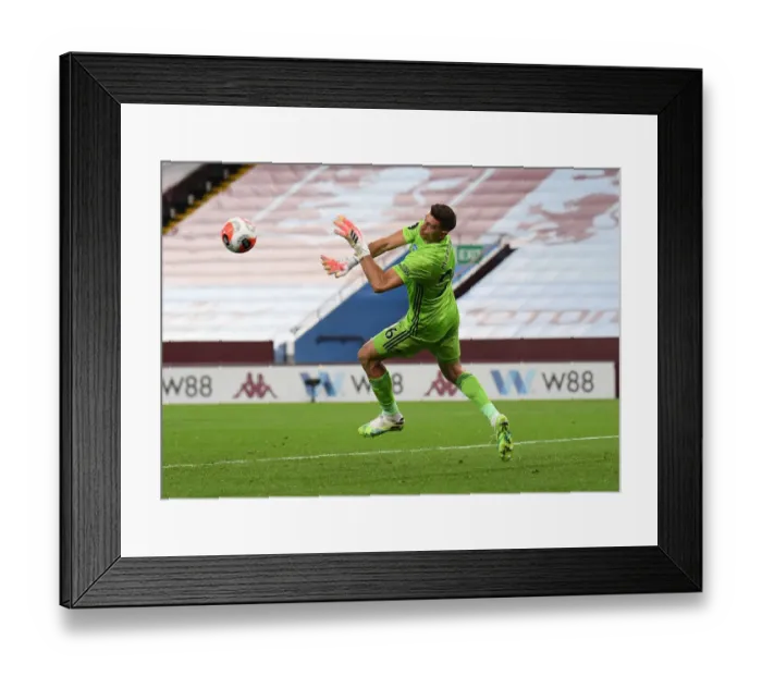 Framed Print : Emi Martinez: In Action Against Aston Villa in Premier League 2019-2020