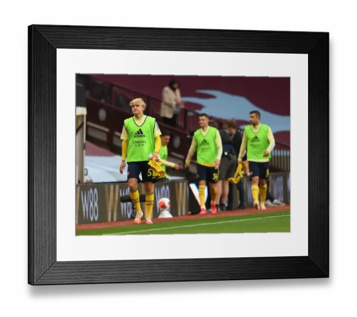 Framed Print : Arsenal's Matt Smith Ready for Aston Villa Clash in Premier League (2019-2020)