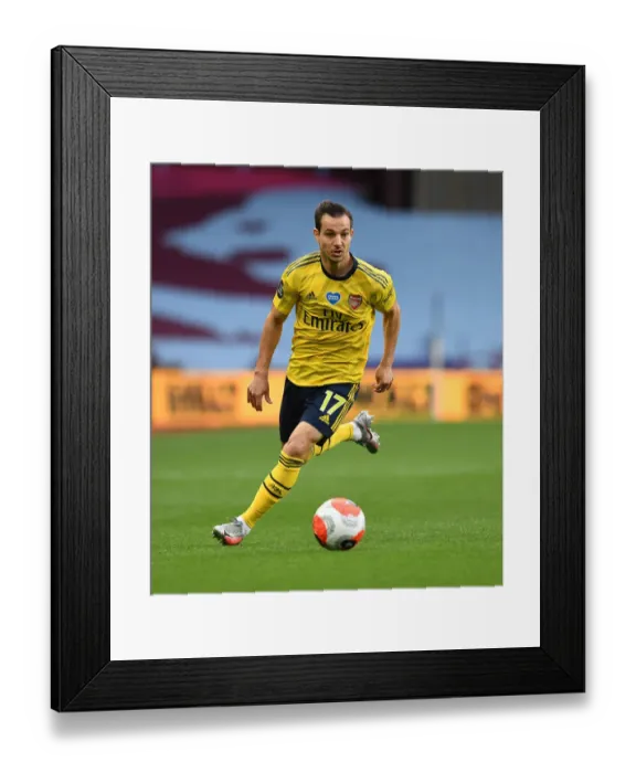 Framed Print : Arsenal's Cedric Soares in Action Against Aston Villa in Premier League Clash (2019-20) Framed Print : Arsenal's Cedric Soares in Action Against Aston Villa in Premier League Clash (2019-20)