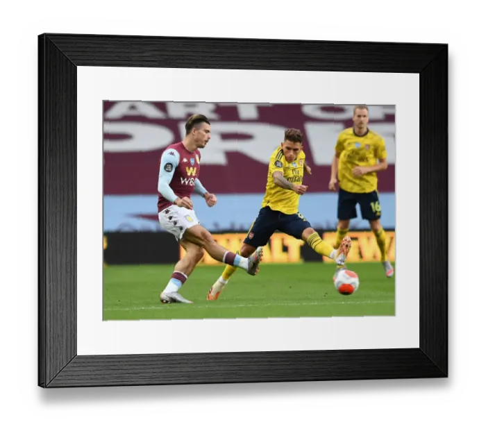 Framed Print : Torreira Tackles Grealish: Aston Villa vs. Arsenal, Premier League 2019-2020 Framed Print : Torreira Tackles Grealish: Aston Villa vs. Arsenal, Premier League 2019-2020
