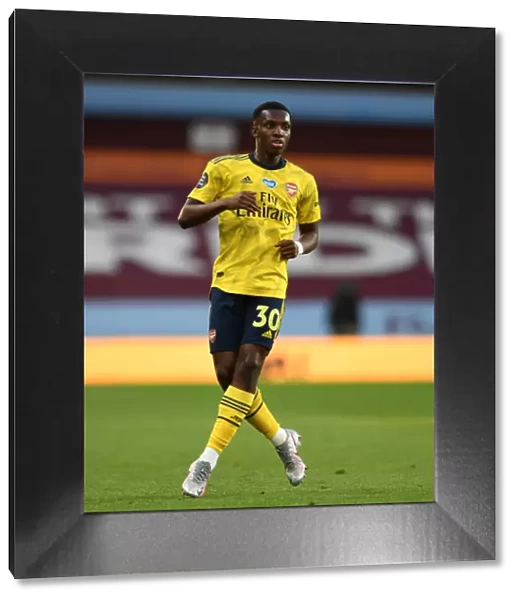 Arsenal's Eddie Nketiah in Action Against Aston Villa in the 2019-20 Premier League