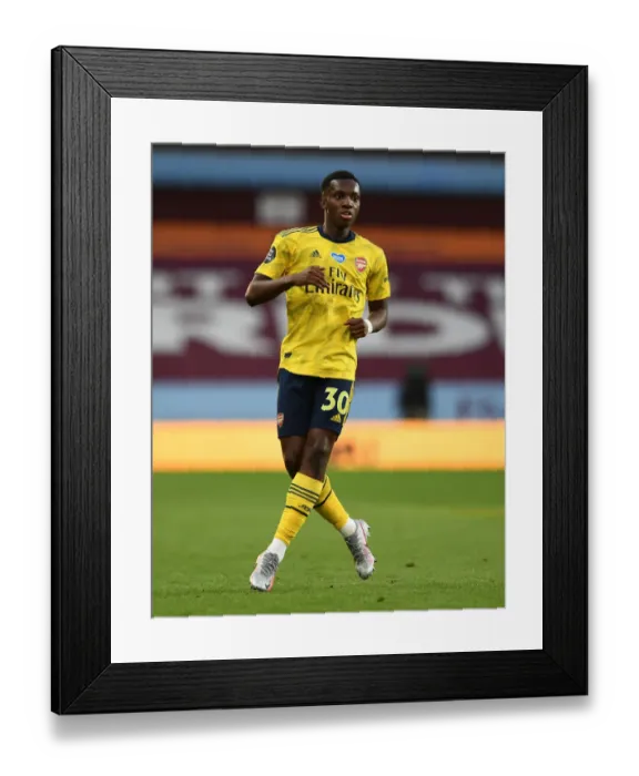 Framed Print : Arsenal's Eddie Nketiah in Action Against Aston Villa in the 2019-20 Premier League Framed Print : Arsenal's Eddie Nketiah in Action Against Aston Villa in the 2019-20 Premier League