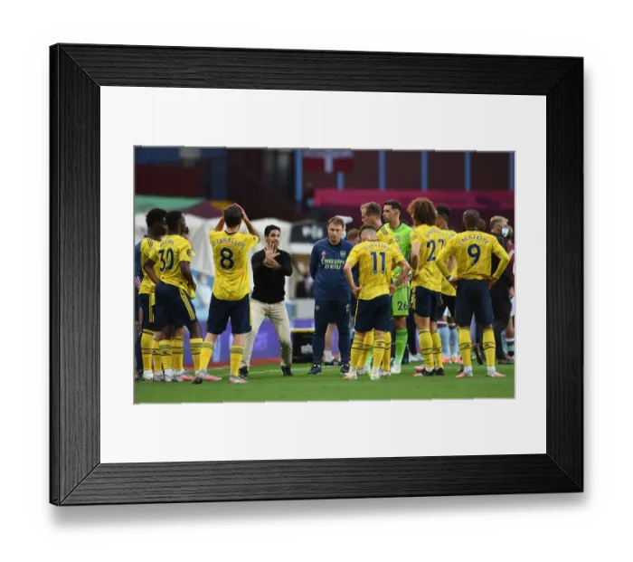Framed Print : Mikel Arteta Directs Arsenal: Aston Villa vs. Arsenal (2019-20) Framed Print : Mikel Arteta Directs Arsenal: Aston Villa vs. Arsenal (2019-20)