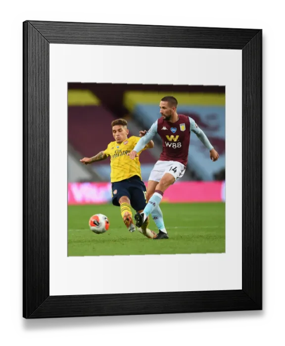 Framed Print : Torreira Closes In: Aston Villa vs. Arsenal, Premier League 2019-2020 Framed Print : Torreira Closes In: Aston Villa vs. Arsenal, Premier League 2019-2020