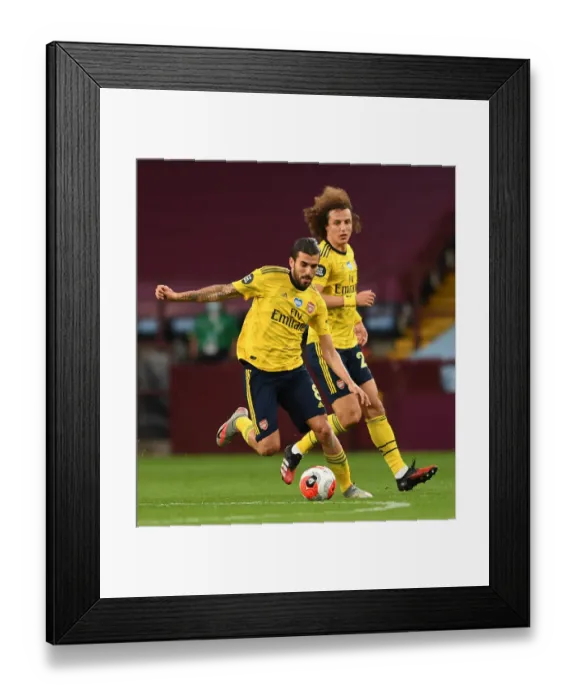 Framed Print : Dani Ceballos and David Luiz: Focused During Aston Villa vs. Arsenal FC Premier League Clash (2019-20) Framed Print : Dani Ceballos and David Luiz: Focused During Aston Villa vs. Arsenal FC Premier League Clash (2019-20)