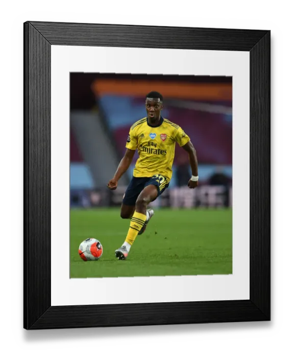 Framed Print : Arsenal's Eddie Nketiah in Action Against Aston Villa - Premier League 2019-2020 Framed Print : Arsenal's Eddie Nketiah in Action Against Aston Villa - Premier League 2019-2020