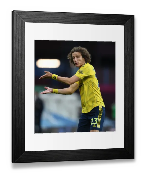 Framed Print : David Luiz in Action: Arsenal vs. Aston Villa, Premier League 2019-2020 Framed Print : David Luiz in Action: Arsenal vs. Aston Villa, Premier League 2019-2020
