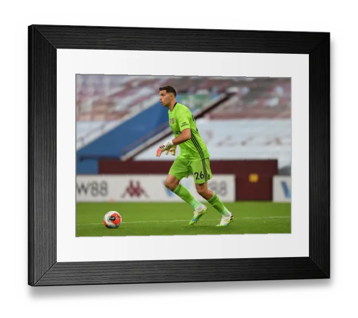 Framed Print : Emi Martinez: In Action Against Aston Villa, Premier League 2019-2020