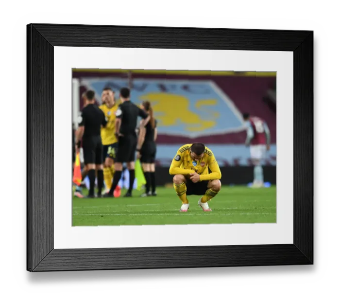 Framed Print : Sead Kolasinac Reacts after Aston Villa vs. Arsenal FC Premier League Clash (2019-20) Framed Print : Sead Kolasinac Reacts after Aston Villa vs. Arsenal FC Premier League Clash (2019-20)