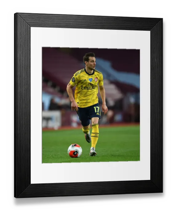 Framed Print : Intense Showdown: Cedric Faces Aston Villa in Premier League Clash