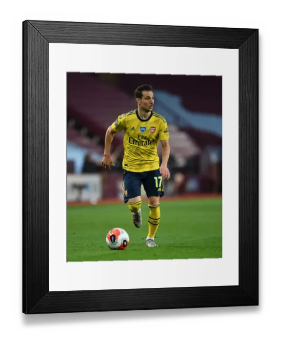 Framed Print : Arsenal's Cedric Faces Off Against Aston Villa in Premier League Clash Framed Print : Arsenal's Cedric Faces Off Against Aston Villa in Premier League Clash