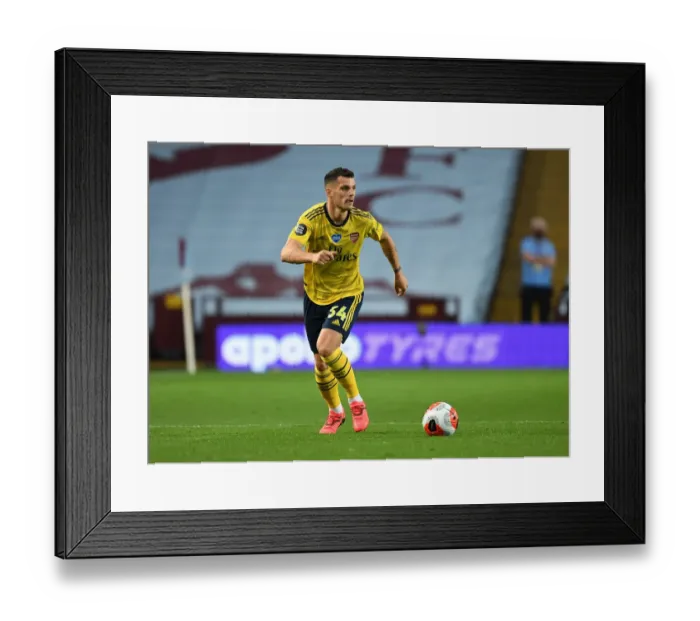 Framed Print : Granit Xhaka in Action: Arsenal vs. Aston Villa, Premier League 2019-2020 Framed Print : Granit Xhaka in Action: Arsenal vs. Aston Villa, Premier League 2019-2020