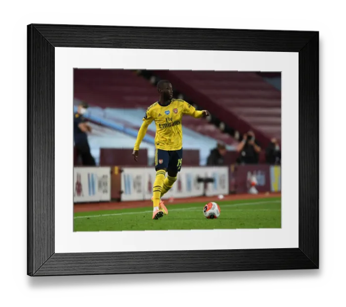 Framed Print : Nicolas Pepe in Action: Aston Villa vs. Arsenal, Premier League 2019-2020 Framed Print : Nicolas Pepe in Action: Aston Villa vs. Arsenal, Premier League 2019-2020