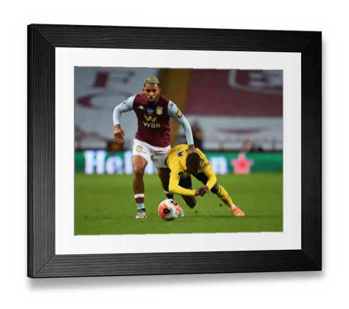 Framed Print : Pepe vs. Douglas Luiz: Foul Play in Aston Villa vs. Arsenal Match, Premier League 2019-2020 Framed Print : Pepe vs. Douglas Luiz: Foul Play in Aston Villa vs. Arsenal Match, Premier League 2019-2020