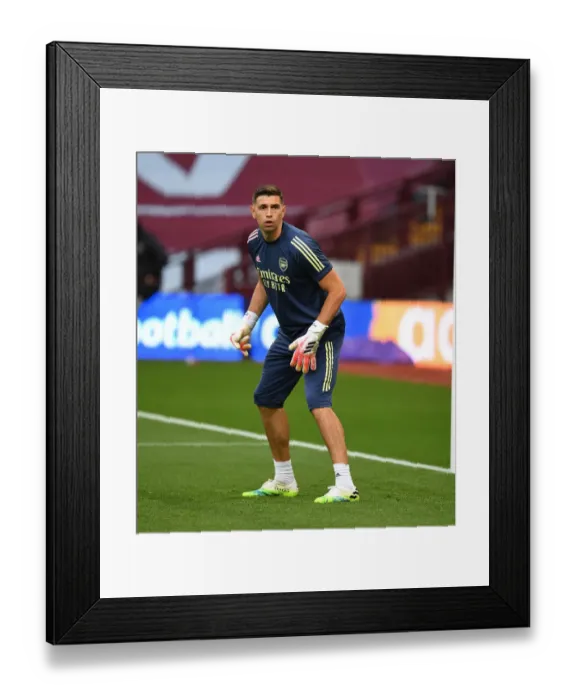 Framed Print : Emiliano Martinez: Arsenal's Unwavering Guardian Ready for Aston Villa Clash (Premier League 2019-2020) Framed Print : Emiliano Martinez: Arsenal's Unwavering Guardian Ready for Aston Villa Clash (Premier League 2019-2020)