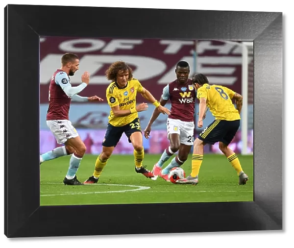 David Luiz Clashes with Hourihane and Samatto in Aston Villa vs. Arsenal Premier League Showdown