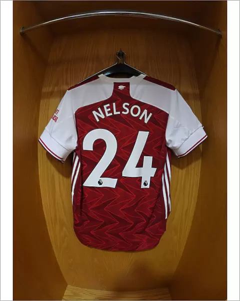 Arsenal FC: Pre-Match Room - Arsenal Shirt Hang in Emirates Stadium (Arsenal v Watford, 2019-20)