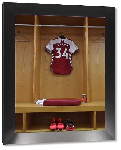Granit Xhaka's Arsenal Shirt in Arsenal Dressing Room Before Arsenal v Watford (2019-20)