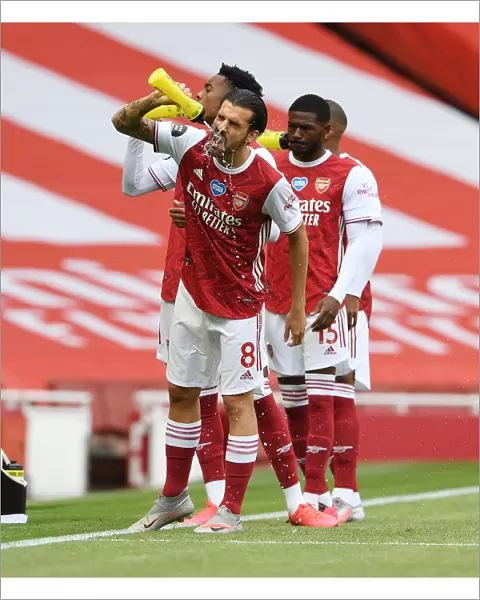 Arsenal's Dani Ceballos Prepares for Arsenal v Watford Premier League Clash at Emirates Stadium