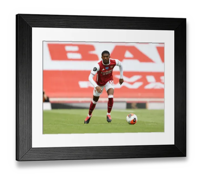 Framed Print : Arsenal's Ainsley Maitland-Niles in Action Against Watford (2019-20)