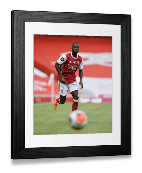 Framed Print : Arsenal's Nicolas Pepe in Action against Watford in 2019-20 Premier League Clash Framed Print : Arsenal's Nicolas Pepe in Action against Watford in 2019-20 Premier League Clash
