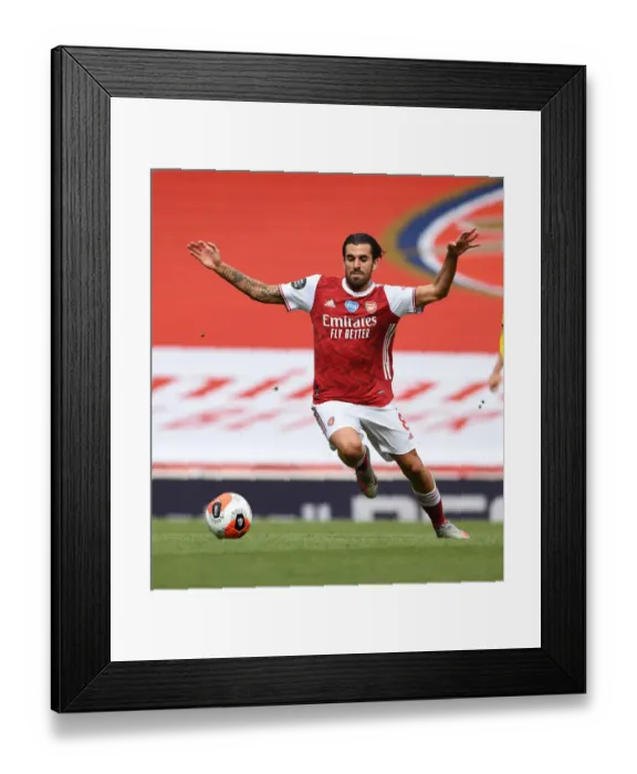 Framed Print : Dani Ceballos in Action: Arsenal vs. Watford, Premier League 2019-20