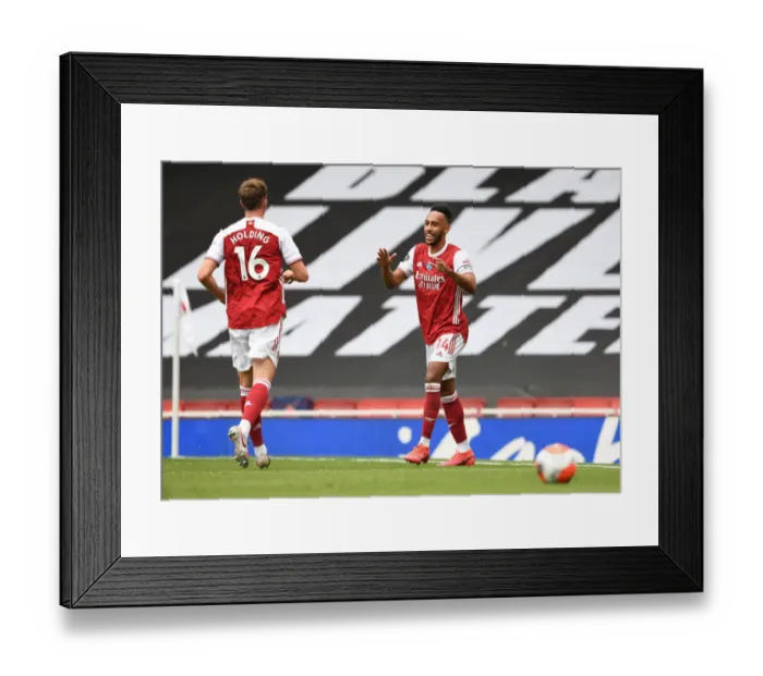 Framed Print : Arsenal's Aubameyang Scores Hat-trick: Arsenal's Triumph over Watford (2019-20) Framed Print : Arsenal's Aubameyang Scores Hat-trick: Arsenal's Triumph over Watford (2019-20)