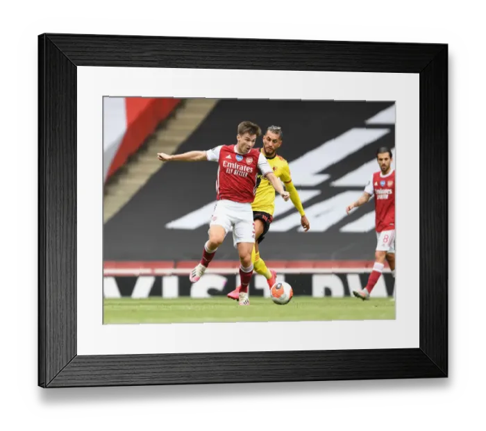 Framed Print : Arsenal vs Watford: Tierney vs Pereyra in Intense Premier League Clash