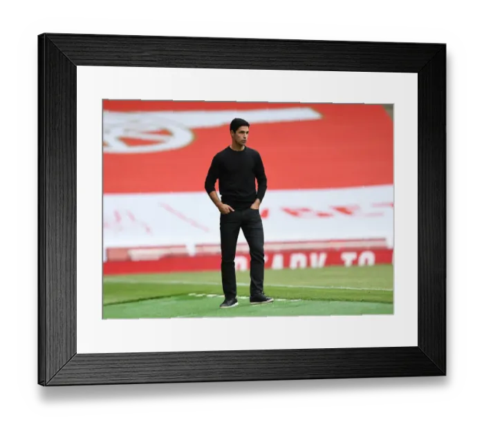 Framed Print : Mikel Arteta Leads Arsenal Against Watford in Premier League Clash (Arsenal v Watford 2019-20)