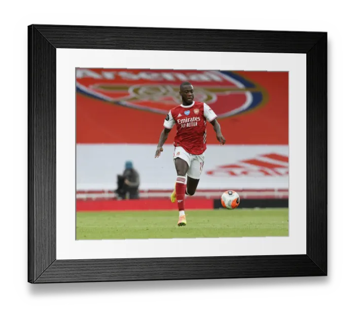 Framed Print : Arsenal's Nicolas Pepe Shines: Arsenal Crush Watford (2019-20) Framed Print : Arsenal's Nicolas Pepe Shines: Arsenal Crush Watford (2019-20)