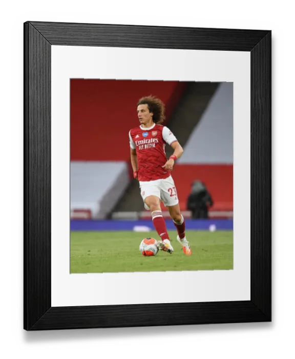 Framed Print : David Luiz in Action: Arsenal vs. Watford, Premier League 2019-2020