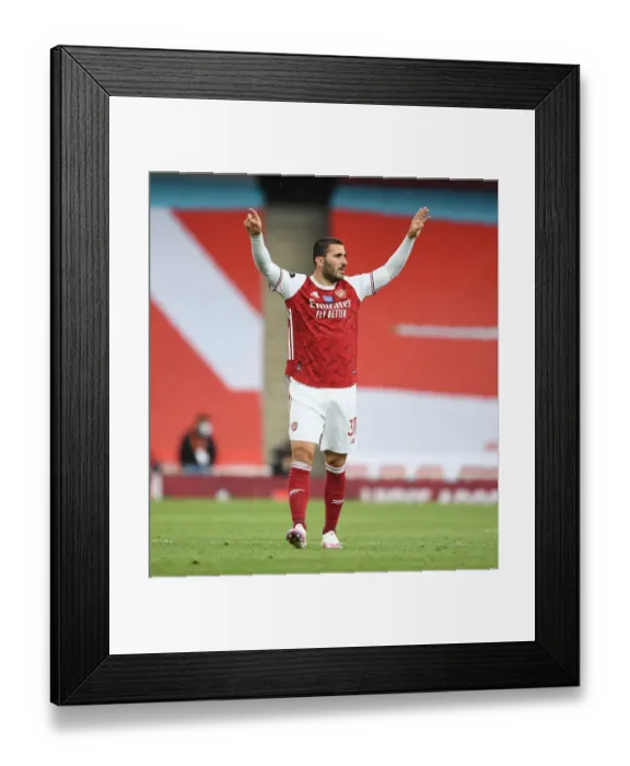 Framed Print : Arsenal's Sead Kolasinac in Action Against Watford in 2019-20 Premier League