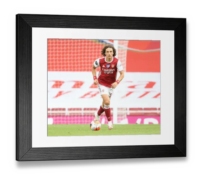 Framed Print : David Luiz in Action: Arsenal vs. Watford, Premier League 2019-2020