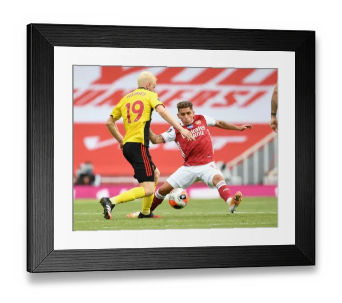 Framed Print : Arsenal vs. Watford: Torreira vs. Hughes Clash in Premier League Showdown Framed Print : Arsenal vs. Watford: Torreira vs. Hughes Clash in Premier League Showdown