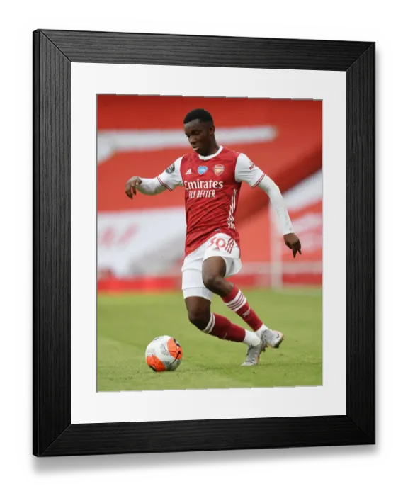Framed Print : Arsenal's Eddie Nketiah in Action against Watford in 2019-20 Premier League Clash