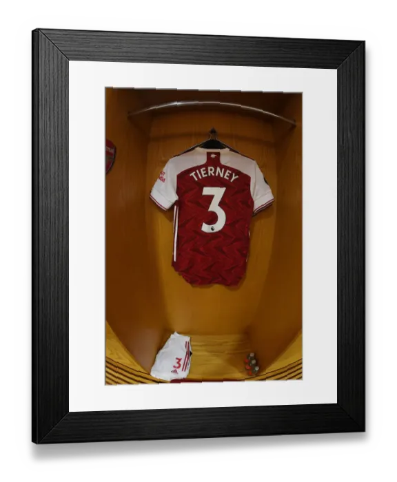 Framed Print : Behind the Scenes: Arsenal FC's Kieran Tierney Prepares for Arsenal v Watford (2019-20) Framed Print : Behind the Scenes: Arsenal FC's Kieran Tierney Prepares for Arsenal v Watford (2019-20)