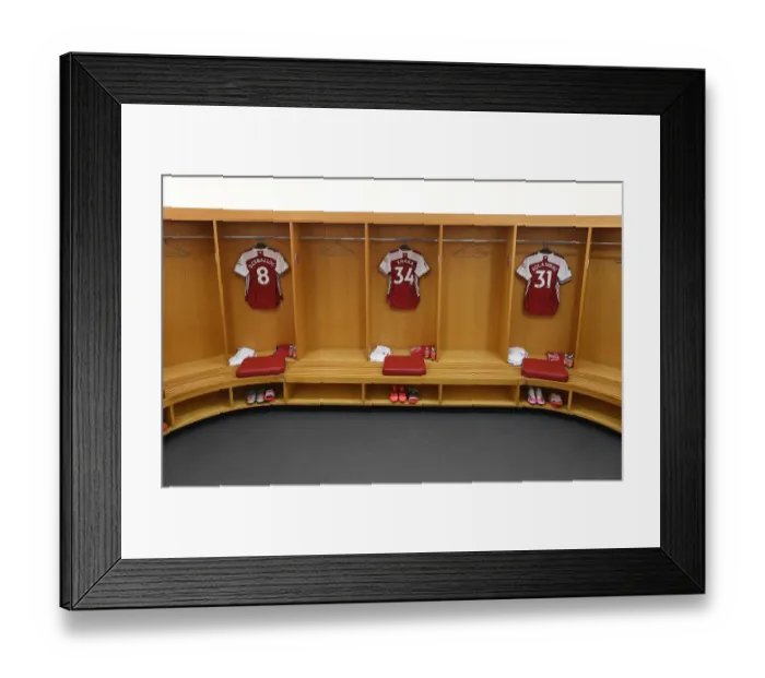 Framed Print : Arsenal FC: United in the Huddle - Pre-Match Moment, Emirates Stadium (Arsenal vs. Watford, Premier League 2019-20)