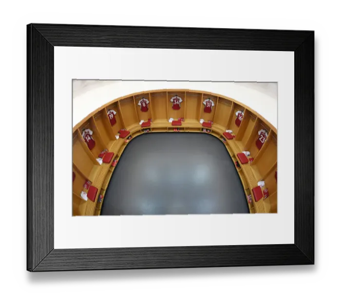 Framed Print : Arsenal FC: United in the Huddle - Pre-Match Moment, Emirates Stadium (2019-20)