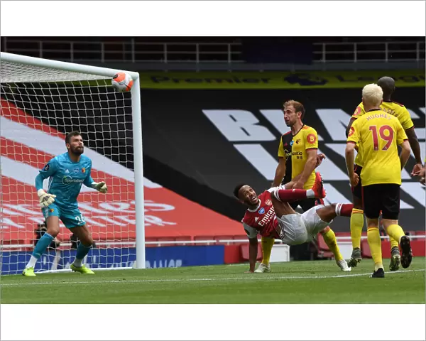 Arsenal's Aubameyang Scores Third Goal Against Watford in 2019-20 Premier League