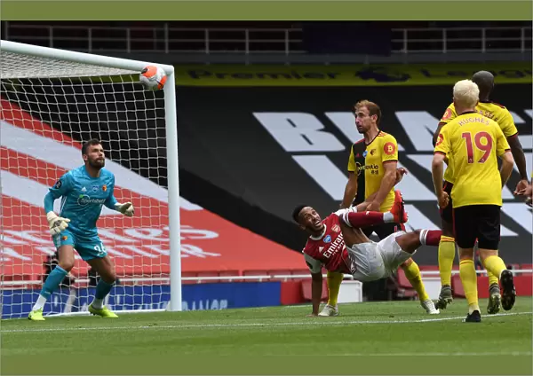 Arsenal's Aubameyang Scores Third Goal Against Watford in 2019-20 Premier League