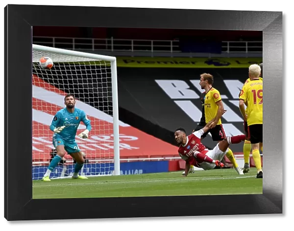 Aubameyang Scores His Third: Arsenal's Victory Against Watford (2019-20)