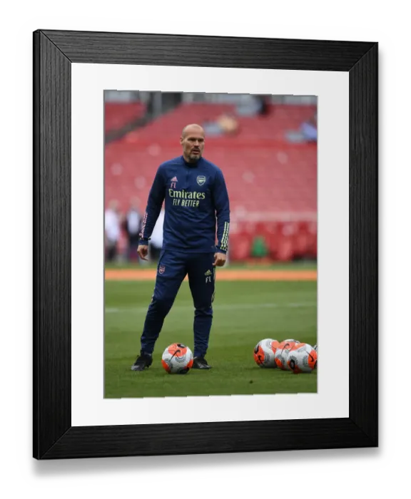 Framed Print : Arsenal's Freddie Ljungberg Prepares for Watford Clash in Premier League (2019-20)