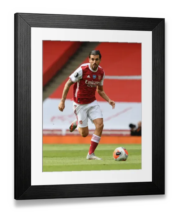 Framed Print : Dani Ceballos in Action: Arsenal vs. Watford, Premier League 2019-2020