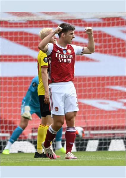 Arsenal's Kieran Tierney Scores Second Goal Against Watford in 2019-20 Premier League