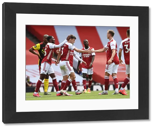 Arsenal's Kieran Tierney Scores His Second Goal: Arsenal 2-0 Watford (2019-20)