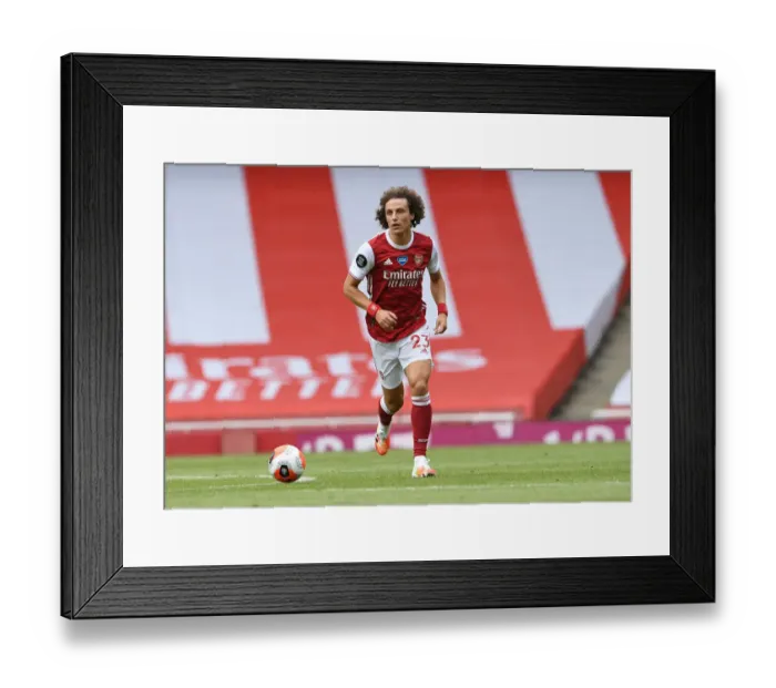 Framed Print : David Luiz in Action: Arsenal vs. Watford, Premier League 2019-2020