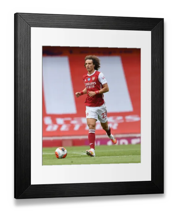 Framed Print : David Luiz in Action: Arsenal vs. Watford, Premier League 2019-20