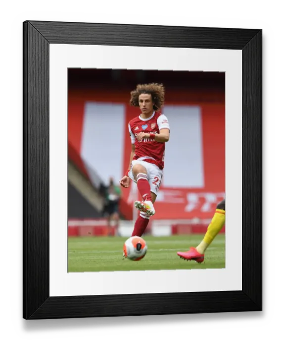 Framed Print : David Luiz in Action: Arsenal vs. Watford, Premier League 2019-2020
