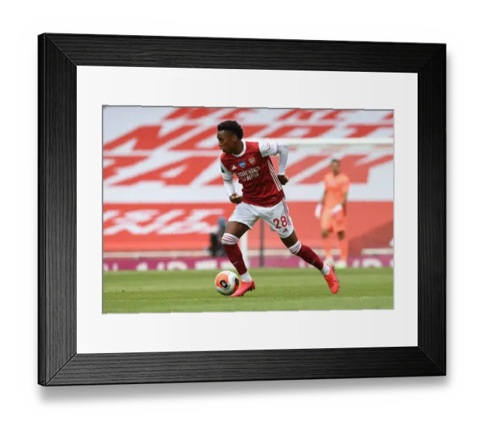 Framed Print : Joe Willock Shines: Arsenal's Dominance over Watford in Premier League Clash