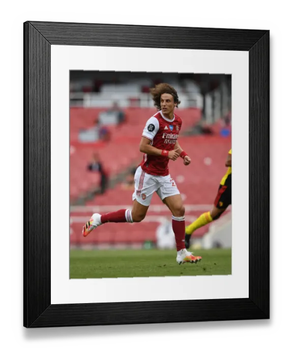 Framed Print : David Luiz in Action: Arsenal vs. Watford, Premier League 2019-20 Framed Print : David Luiz in Action: Arsenal vs. Watford, Premier League 2019-20